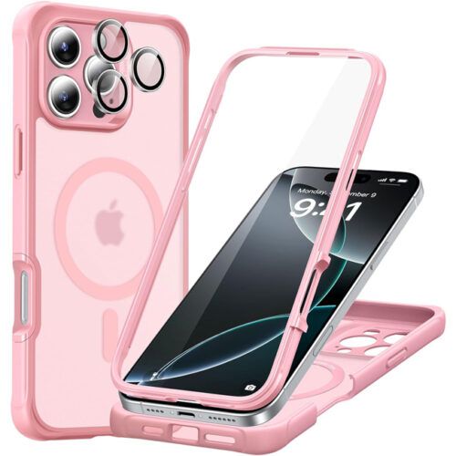 Θήκη ESR Armor Tough HaloLock Magsafe Frosted Pink iPhone 16 Pro Max ΘΗΚΕΣ ESR Θήκη ESR Armor Tough HaloLock Magsafe Frosted Pink iPhone 16 Pro Max