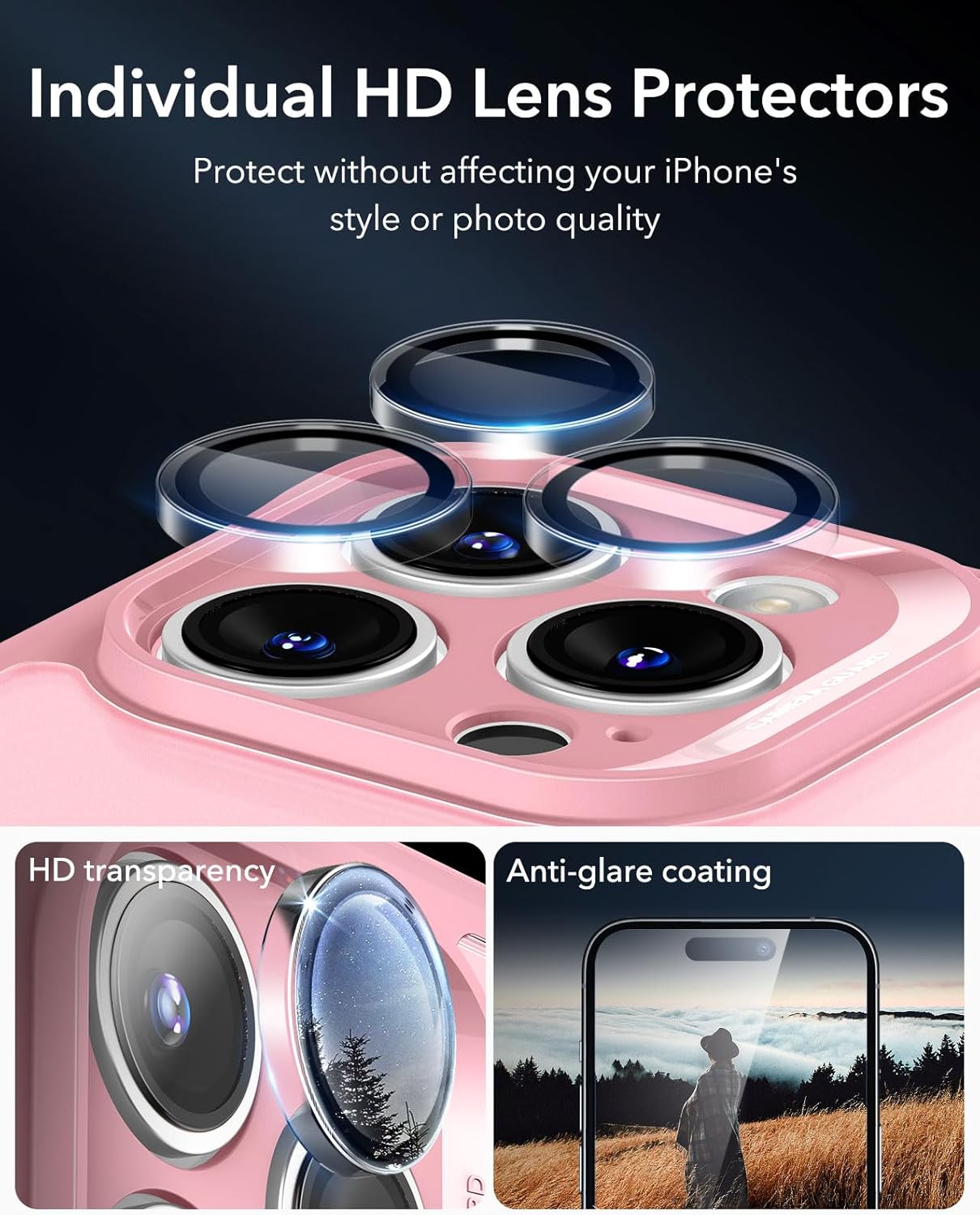 Θήκη ESR Armor Tough HaloLock Magsafe Frosted Pink iPhone 16 Pro Max ΘΗΚΕΣ ESR Θήκη ESR Armor Tough HaloLock Magsafe Frosted Pink iPhone 16 Pro Max - Image 5