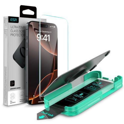 ESR Armorite Ultra-Tough Tempered Glass iPhone 16 Pro (With Easy Installation Tray) ΠΡΟΣΤΑΣΙΑ ΟΘΟΝΗΣ ESR ESR Armorite Ultra-Tough Tempered Glass iPhone 16 Pro (With Easy Installation Tray)