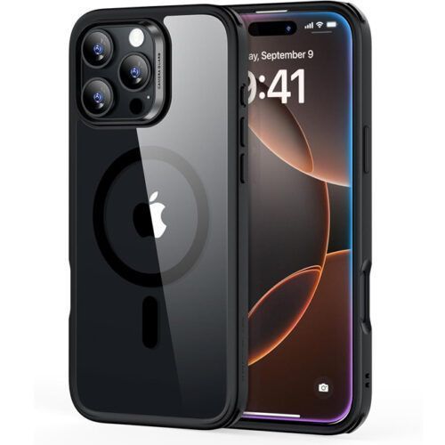 Θήκη ESR Classic Hybrid HaloLock MagSafe Clear Black iPhone 16 Pro ΘΗΚΕΣ ESR Θήκη ESR Classic Hybrid HaloLock MagSafe Clear Black iPhone 16 Pro