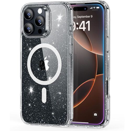 Θήκη ESR Classic Hybrid HaloLock MagSafe Clear Shimmer iPhone 16 Pro ΘΗΚΕΣ ESR Θήκη ESR Classic Hybrid HaloLock MagSafe Clear Shimmer iPhone 16 Pro