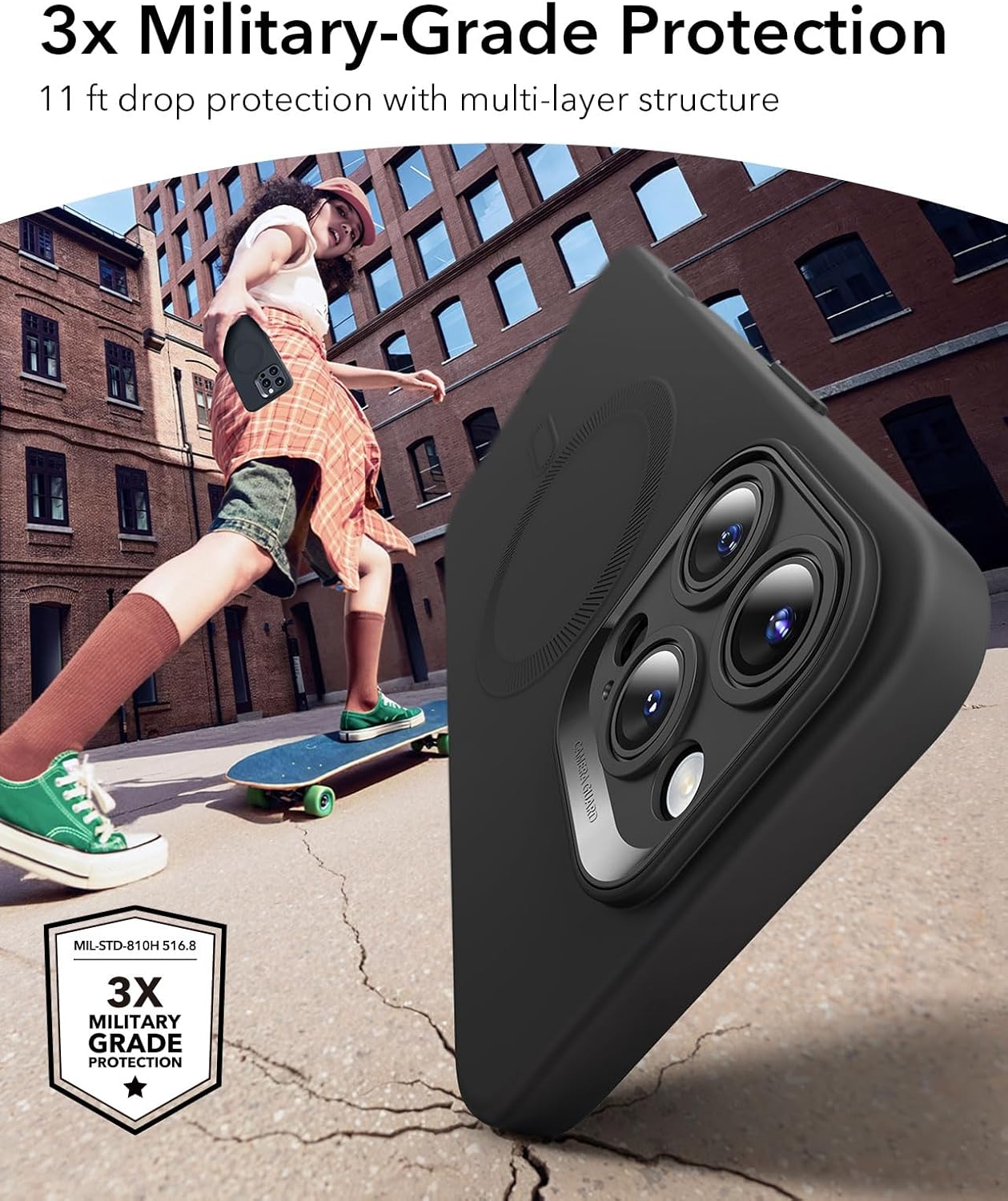 Θήκη ESR Cloud HaloLock MagSafe Black iPhone 16 Pro Max ΘΗΚΕΣ ESR Θήκη ESR Cloud HaloLock MagSafe Black iPhone 16 Pro Max - Image 2