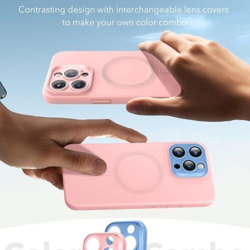 Alternative view of Θήκη ESR Cloud HaloLock MagSafe Pink iPhone 16 Pro