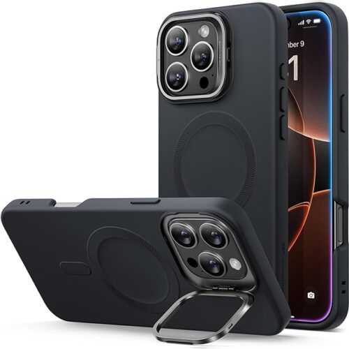 Θήκη ESR Cloud with Stash Stand HaloLock Magsafe Black iPhone 16 Pro ΘΗΚΕΣ ESR Θήκη ESR Cloud with Stash Stand HaloLock Magsafe Black iPhone 16 Pro