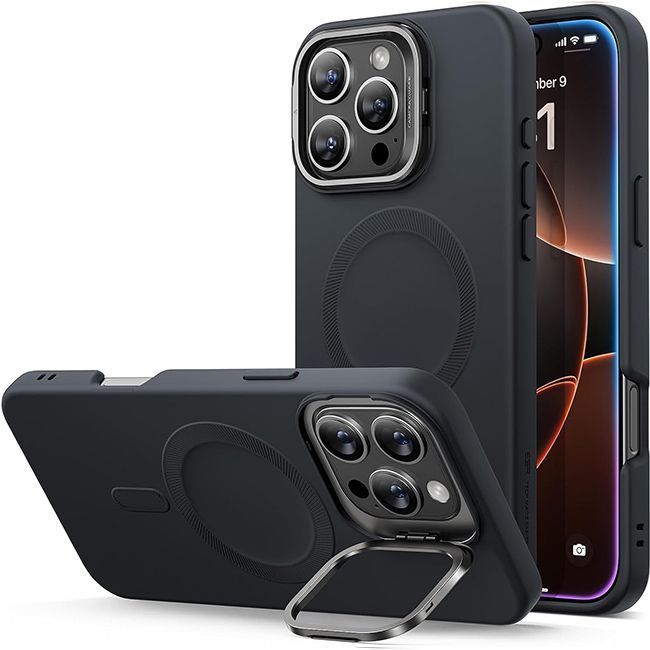 Θήκη ESR Cloud with Stash Stand HaloLock Magsafe Black iPhone 16 Pro ΘΗΚΕΣ ESR Θήκη ESR Cloud with Stash Stand HaloLock Magsafe Black iPhone 16 Pro