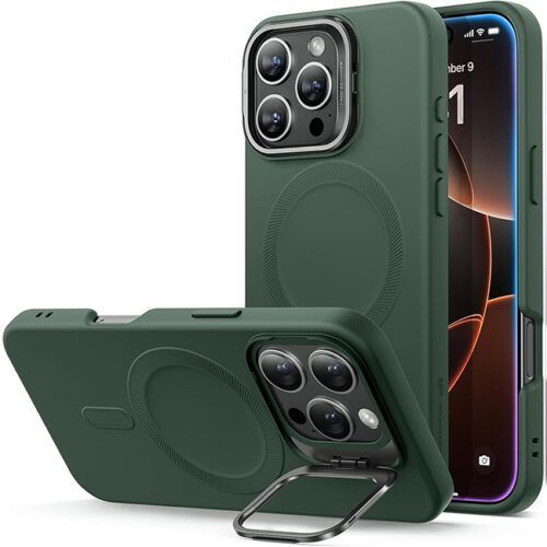 Θήκη ESR Cloud with Stash Stand HaloLock Magsafe Green iPhone 16 Pro ΘΗΚΕΣ ESR Θήκη ESR Cloud with Stash Stand HaloLock Magsafe Green iPhone 16 Pro
