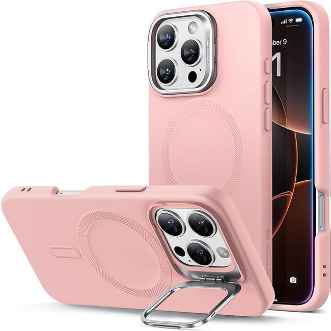 Θήκη ESR Cloud with Stash Stand HaloLock Magsafe Pink iPhone 16 Pro ΘΗΚΕΣ ESR Θήκη ESR Cloud with Stash Stand HaloLock Magsafe Pink iPhone 16 Pro