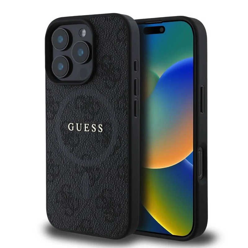 Θήκη Guess 4G Ring Classic Logo Magsafe Black iPhone 16 Pro Max ΘΗΚΕΣ Guess Θήκη Guess 4G Ring Classic Logo Magsafe Black iPhone 16 Pro Max