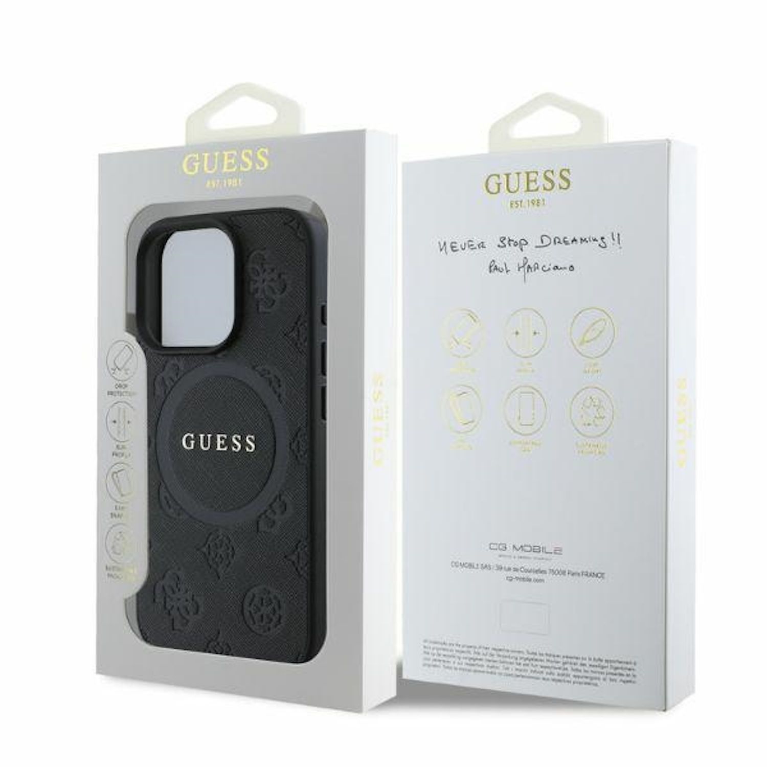 Θήκη Guess Saffiano Peony Classic Logo Magsafe Black iPhone 16 Pro ΘΗΚΕΣ Guess Θήκη Guess Saffiano Peony Classic Logo Magsafe Black iPhone 16 Pro - Image 3
