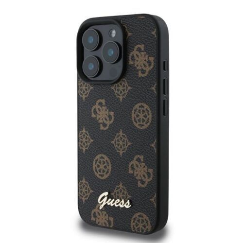 Alternative view of Θήκη Guess Peony Script Logo Magsafe Black iPhone 16 Pro Max