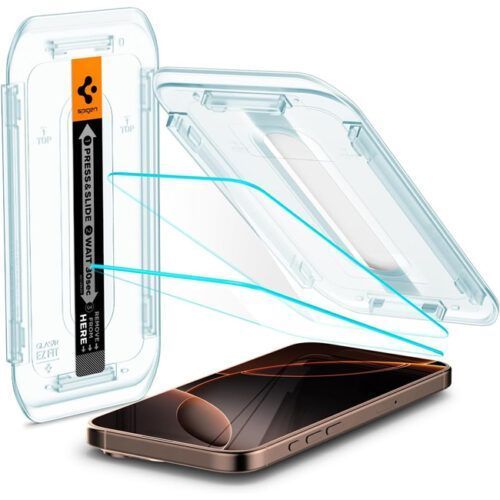 Spigen EZ Fit GLAS.tR Sensor Protected Tempered Glass iPhone 17 Pro Max/16 Pro Max (2-Pack) ΠΡΟΣΤΑΣΙΑ ΟΘΟΝΗΣ Spigen Spigen EZ Fit GLAS.tR Sensor Protected Tempered Glass iPhone 17 Pro Max/16 Pro Max (2-Pack)