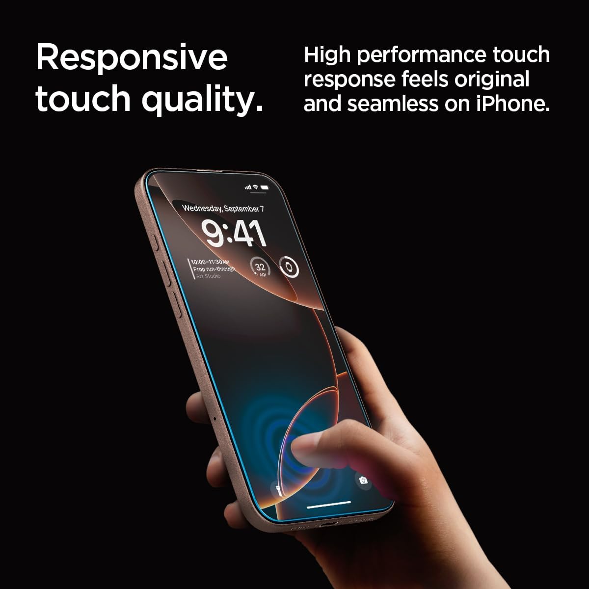 Spigen EZ Fit GLAS.tR Sensor Protected Tempered Glass iPhone 17 Pro Max/16 Pro Max (2-Pack) ΠΡΟΣΤΑΣΙΑ ΟΘΟΝΗΣ Spigen Spigen EZ Fit GLAS.tR Sensor Protected Tempered Glass iPhone 17 Pro Max/16 Pro Max (2-Pack) - Image 7