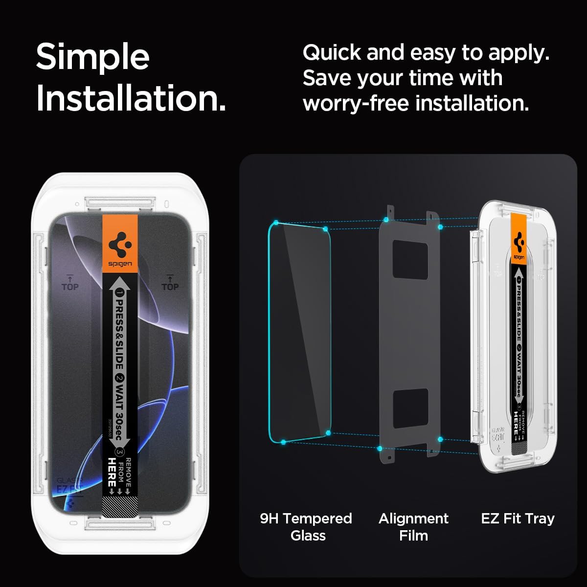 Spigen EZ Fit GLAS.tR Privacy Tempered Glass iPhone 15 Plus/16 Plus (2-Pack) ΠΡΟΣΤΑΣΙΑ ΟΘΟΝΗΣ Spigen Spigen EZ Fit GLAS.tR Privacy Tempered Glass iPhone 15 Plus/16 Plus (2-Pack) - Image 6