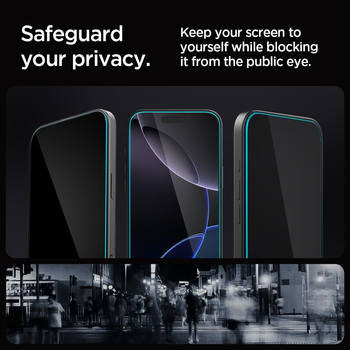 Spigen EZ Fit GLAS.tR Privacy Tempered Glass iPhone 15 Plus/16 Plus (2-Pack) ΠΡΟΣΤΑΣΙΑ ΟΘΟΝΗΣ Spigen Spigen EZ Fit GLAS.tR Privacy Tempered Glass iPhone 15 Plus/16 Plus (2-Pack) - Image 4