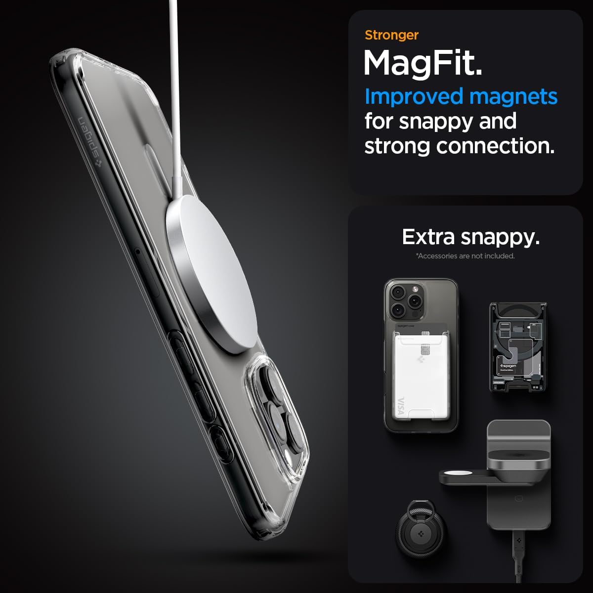 Θήκη Spigen Ultra Hybrid MagSafe Graphite iPhone 16 Pro Max ΘΗΚΕΣ Spigen Θήκη Spigen Ultra Hybrid MagSafe Graphite iPhone 16 Pro Max - Image 4