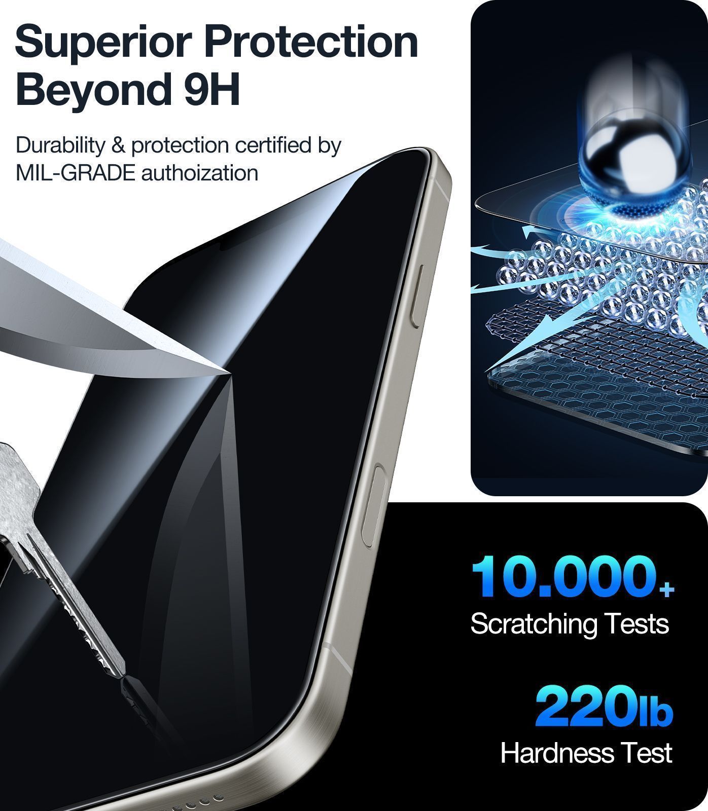 Torras Install Master GlassGo Full Cover Privacy Tempered Glass iPhone 16 Pro Max ΠΡΟΣΤΑΣΙΑ ΟΘΟΝΗΣ TORRAS Torras Install Master GlassGo Full Cover Privacy Tempered Glass iPhone 16 Pro Max - Image 5