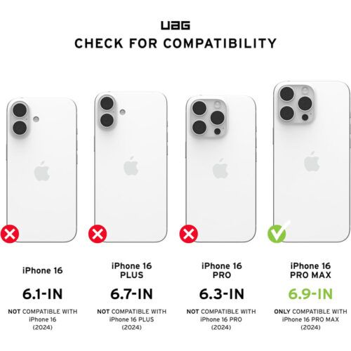 Alternative view of Θήκη UAG Essential Armor Magsafe Blue iPhone 16 Pro Max