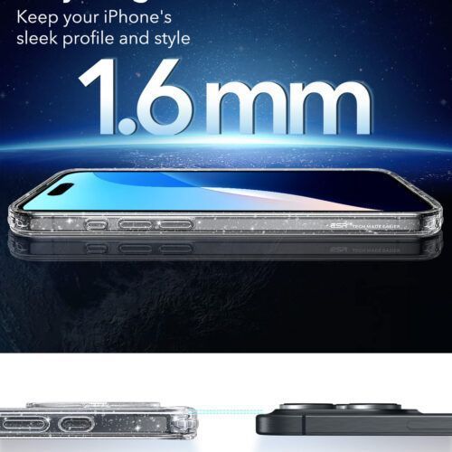 Alternative view of Θήκη ESR Classic Hybrid HaloLock MagSafe Clear Shimmer iPhone 16 Pro Max