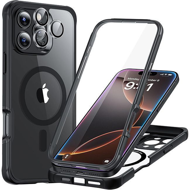 Θήκη ESR Armor Tough HaloLock Magsafe Clear Black iPhone 16 Pro ΘΗΚΕΣ ESR Θήκη ESR Armor Tough HaloLock Magsafe Clear Black iPhone 16 Pro