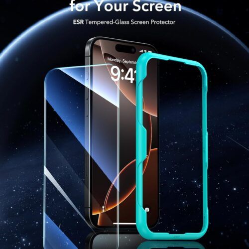 Alternative view of ESR Premium Quality Tempered Glass iPhone 16 Pro (With Easy Installation Frame)