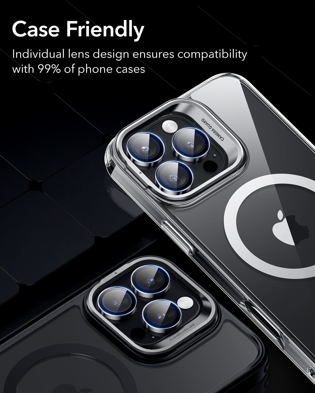 ESR Armorite Tempered Glass Camera Lens Black iPhone 16 Pro/16 Pro Max ΠΡΟΣΤΑΣΙΑ ΟΘΟΝΗΣ ESR ESR Armorite Tempered Glass Camera Lens Black iPhone 16 Pro/16 Pro Max - Image 5