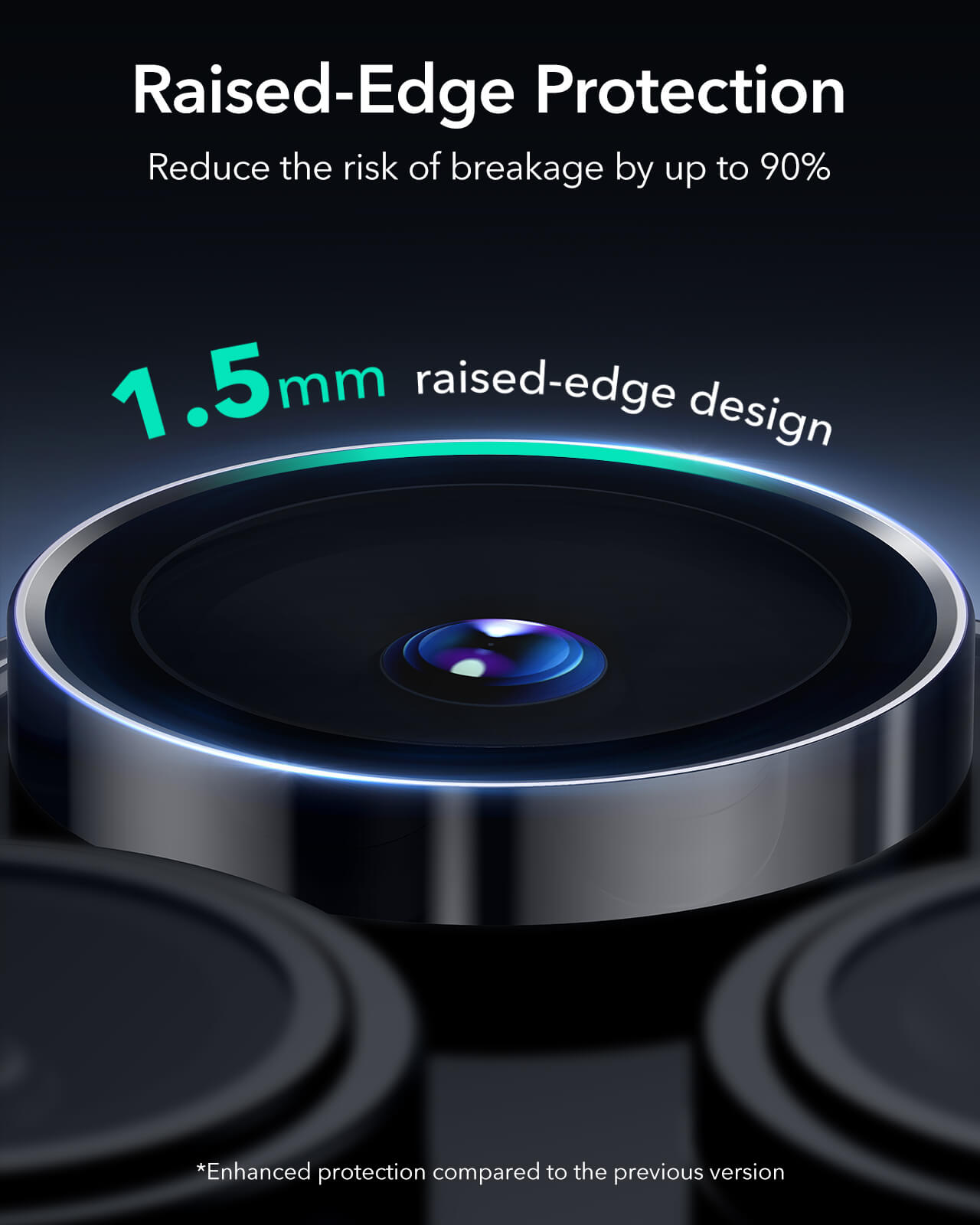 ESR Armorite Tempered Glass Camera Lens Black iPhone 16 Pro/16 Pro Max ΠΡΟΣΤΑΣΙΑ ΟΘΟΝΗΣ ESR ESR Armorite Tempered Glass Camera Lens Black iPhone 16 Pro/16 Pro Max - Image 2
