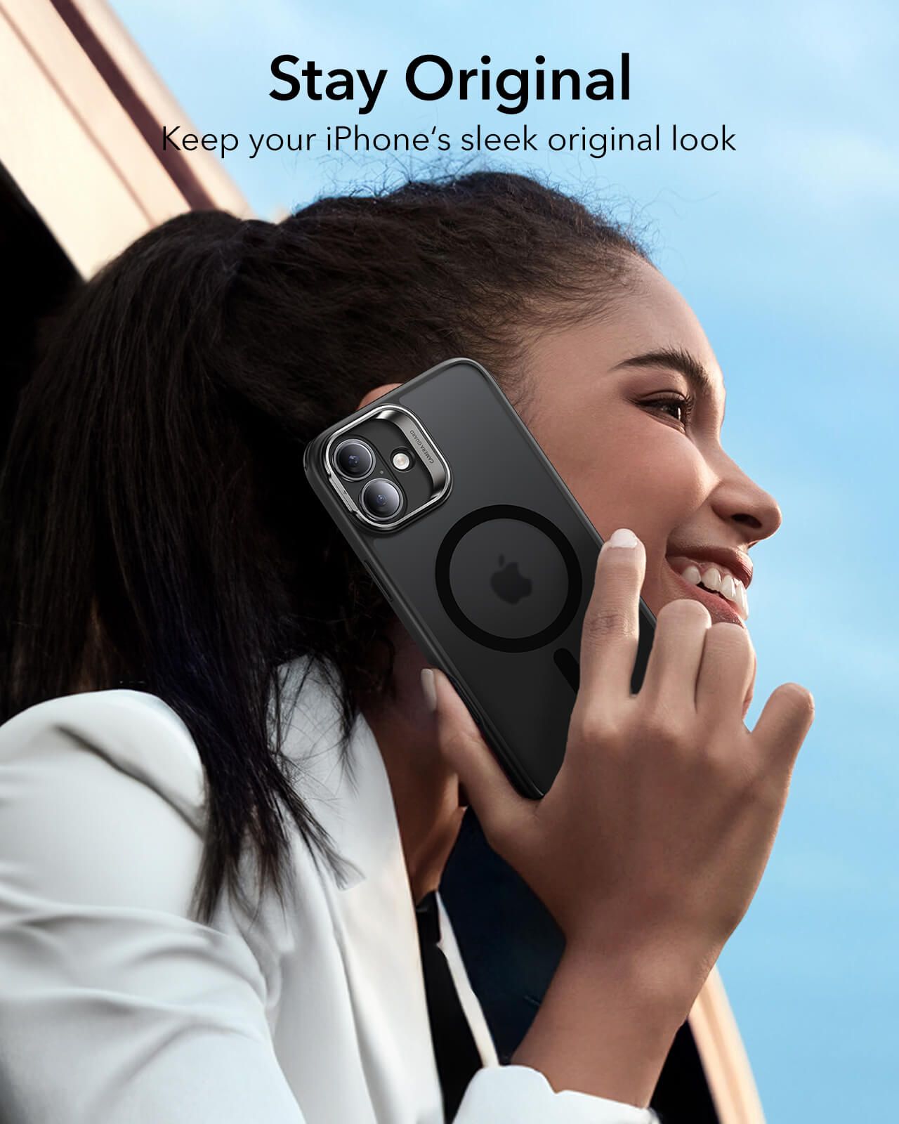 Θήκη ESR Classic Hybrid with Stash Stand HaloLock MagSafe Frosted Black iPhone 16 ΘΗΚΕΣ ESR Θήκη ESR Classic Hybrid with Stash Stand HaloLock MagSafe Frosted Black iPhone 16 - Image 5