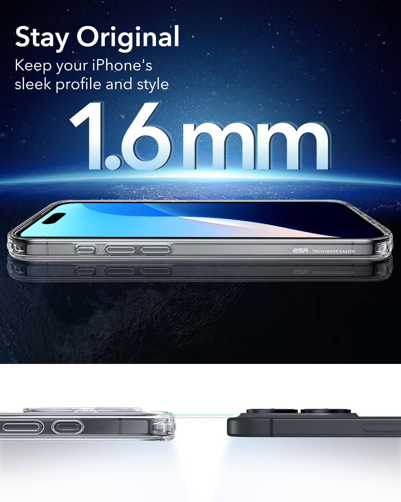 Θήκη ESR Classic Hybrid HaloLock MagSafe Clear iPhone 16 ΘΗΚΕΣ ESR Θήκη ESR Classic Hybrid HaloLock MagSafe Clear iPhone 16 - Image 7