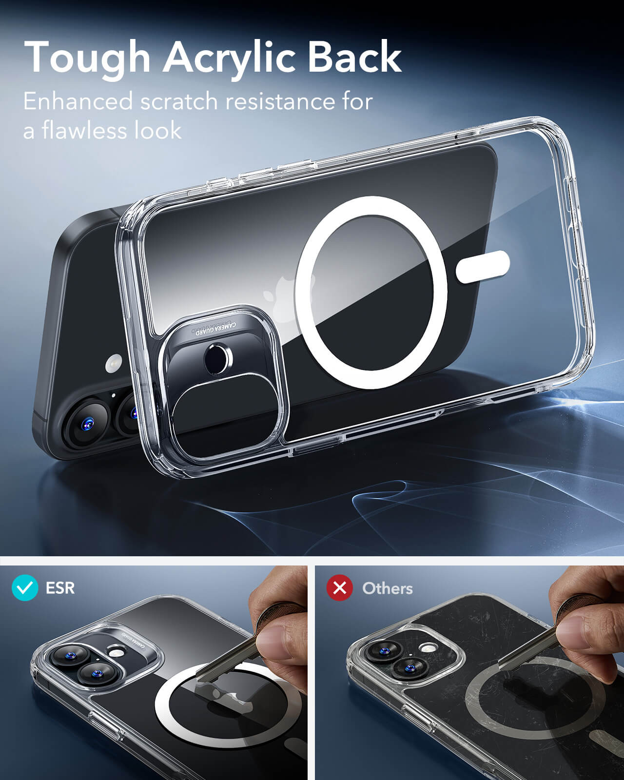 Θήκη ESR Classic Hybrid HaloLock MagSafe Clear iPhone 16 ΘΗΚΕΣ ESR Θήκη ESR Classic Hybrid HaloLock MagSafe Clear iPhone 16 - Image 5