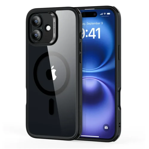Θήκη ESR Classic Hybrid HaloLock MagSafe Clear Black iPhone 16 Plus ΘΗΚΕΣ ESR Θήκη ESR Classic Hybrid HaloLock MagSafe Clear Black iPhone 16 Plus
