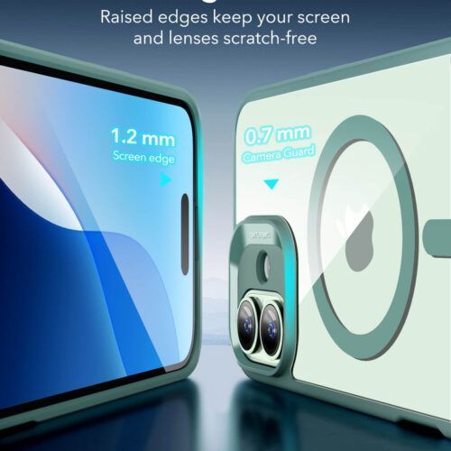 Alternative view of Θήκη ESR Classic Hybrid HaloLock MagSafe Clear Green iPhone 16