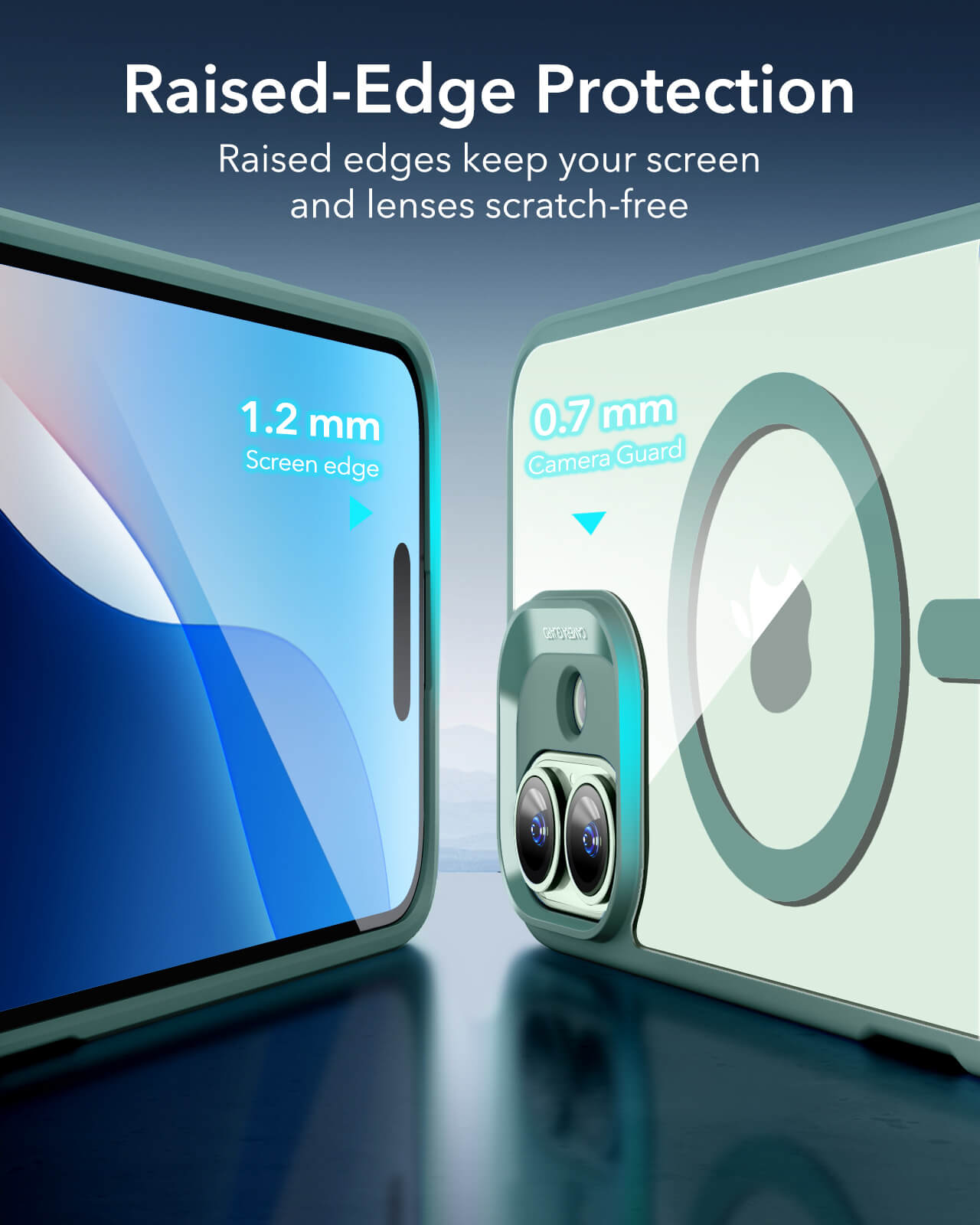 Θήκη ESR Classic Hybrid HaloLock MagSafe Clear Green iPhone 16 ΘΗΚΕΣ ESR Θήκη ESR Classic Hybrid HaloLock MagSafe Clear Green iPhone 16 - Image 2