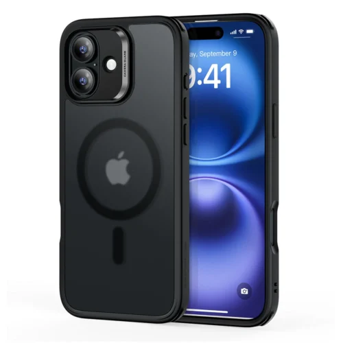 Θήκη ESR Classic Hybrid HaloLock MagSafe Frosted Black iPhone 16 ΘΗΚΕΣ ESR Θήκη ESR Classic Hybrid HaloLock MagSafe Frosted Black iPhone 16