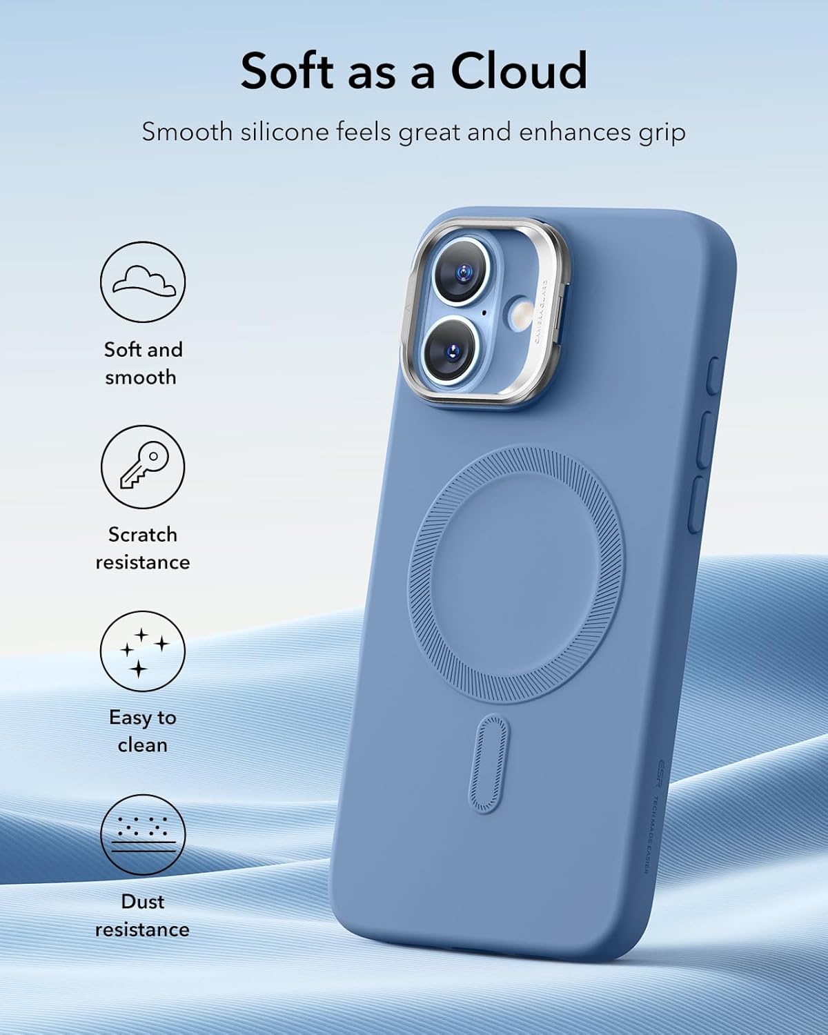 Θήκη ESR Cloud with Stash Stand HaloLock Magsafe Light Blue iPhone 16 ΘΗΚΕΣ ESR Θήκη ESR Cloud with Stash Stand HaloLock Magsafe Light Blue iPhone 16 - Image 8