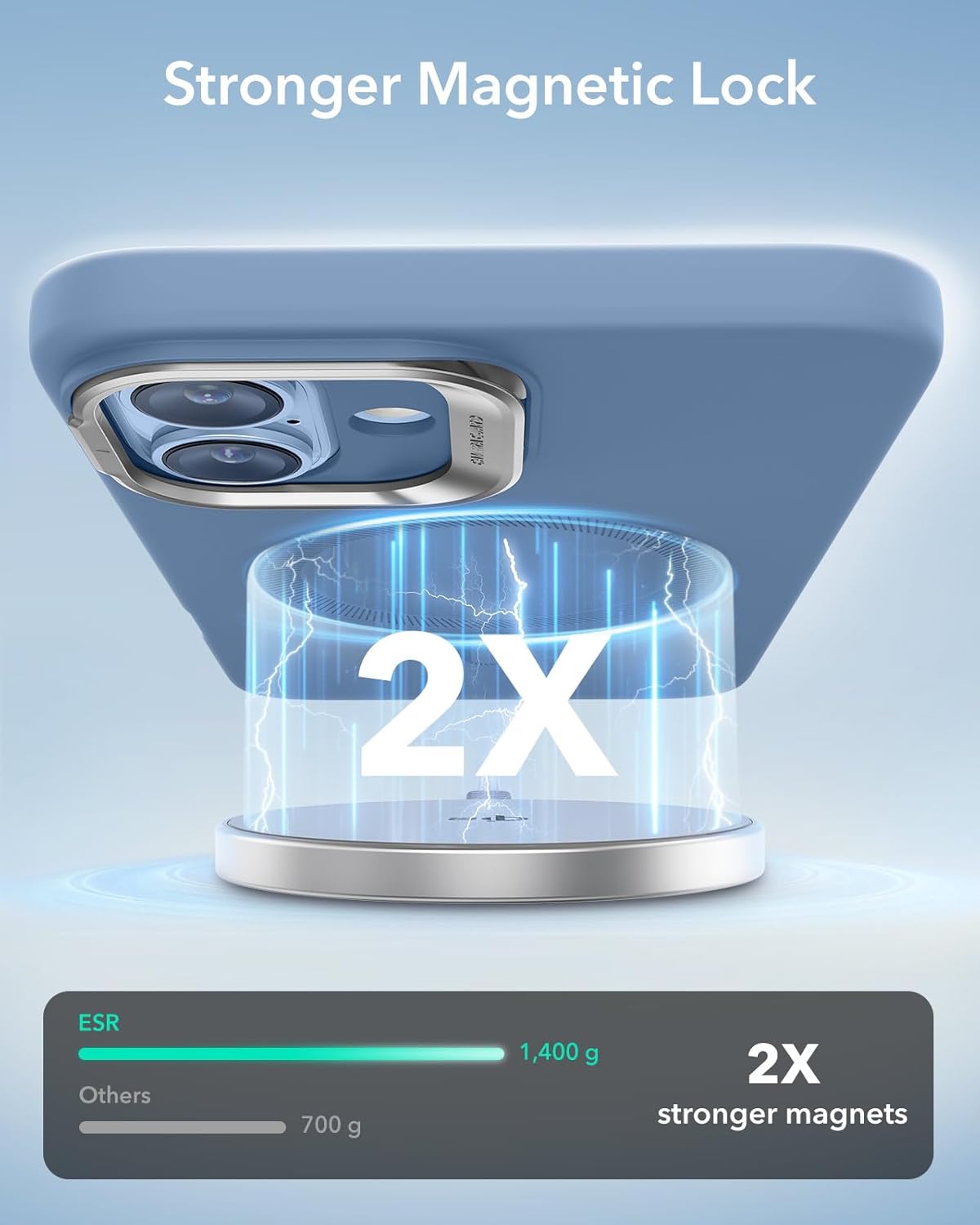 Θήκη ESR Cloud with Stash Stand HaloLock Magsafe Light Blue iPhone 16 ΘΗΚΕΣ ESR Θήκη ESR Cloud with Stash Stand HaloLock Magsafe Light Blue iPhone 16 - Image 7