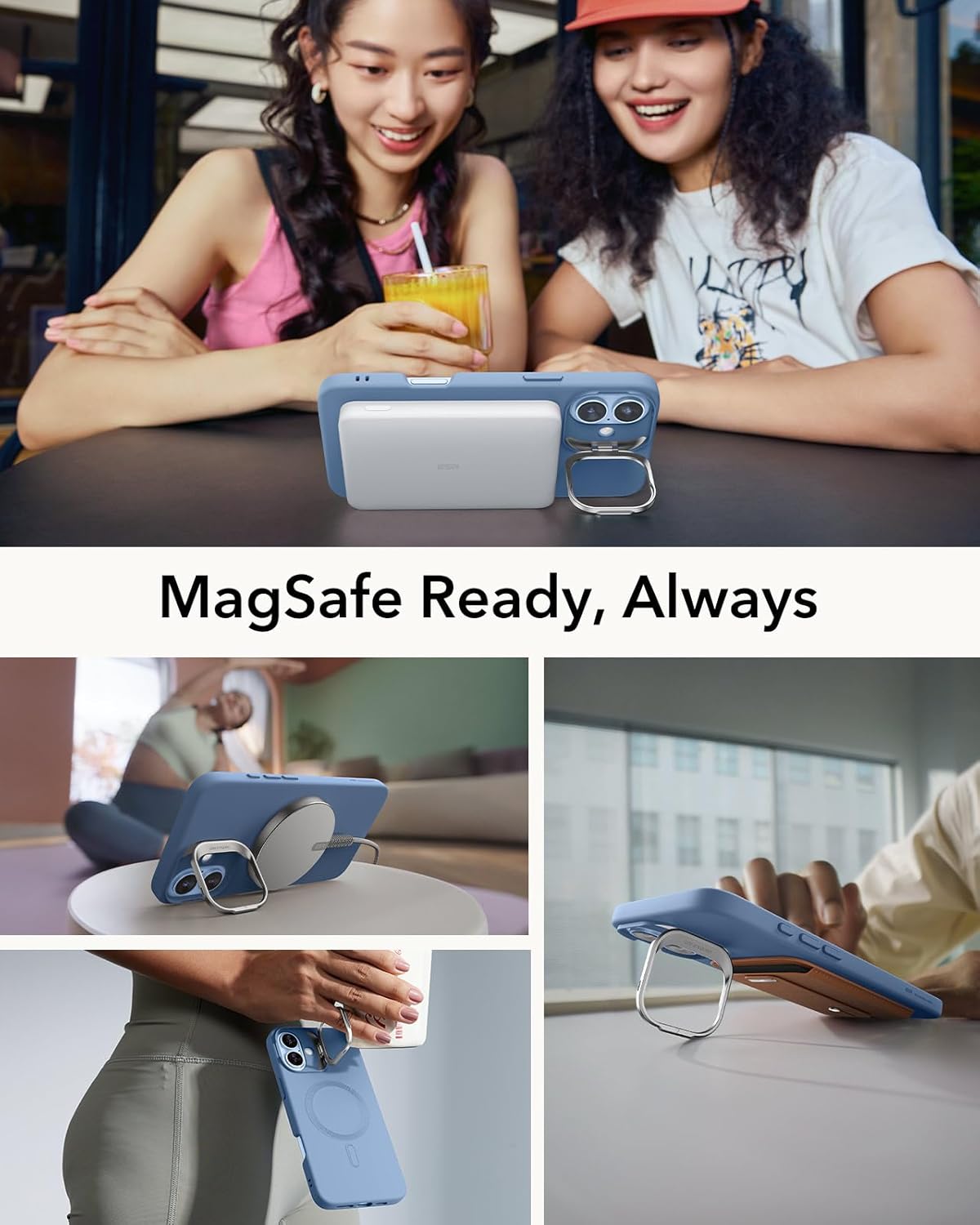Θήκη ESR Cloud with Stash Stand HaloLock Magsafe Light Blue iPhone 16 ΘΗΚΕΣ ESR Θήκη ESR Cloud with Stash Stand HaloLock Magsafe Light Blue iPhone 16 - Image 4
