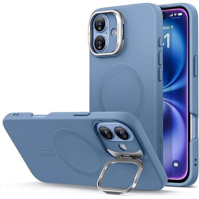 Θήκη ESR Cloud with Stash Stand HaloLock Magsafe Light Blue iPhone 16 ΘΗΚΕΣ ESR Θήκη ESR Cloud with Stash Stand HaloLock Magsafe Light Blue iPhone 16
