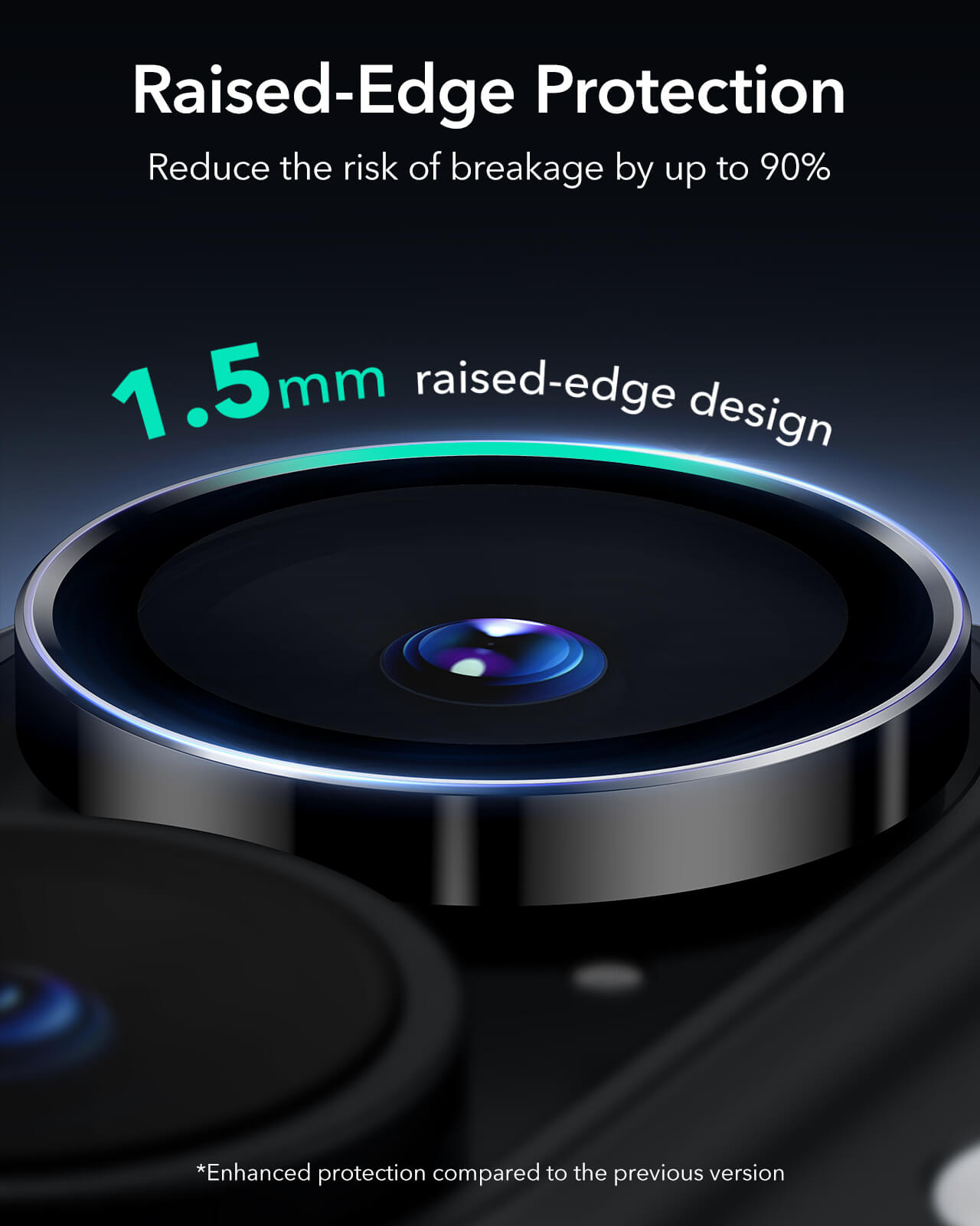 (2-Pack) ESR Armorite Tempered Glass Camera Lens Black iPhone 16 /16 Plus ΠΡΟΣΤΑΣΙΑ ΟΘΟΝΗΣ ESR (2-Pack) ESR Armorite Tempered Glass Camera Lens Black iPhone 16 /16 Plus - Image 8
