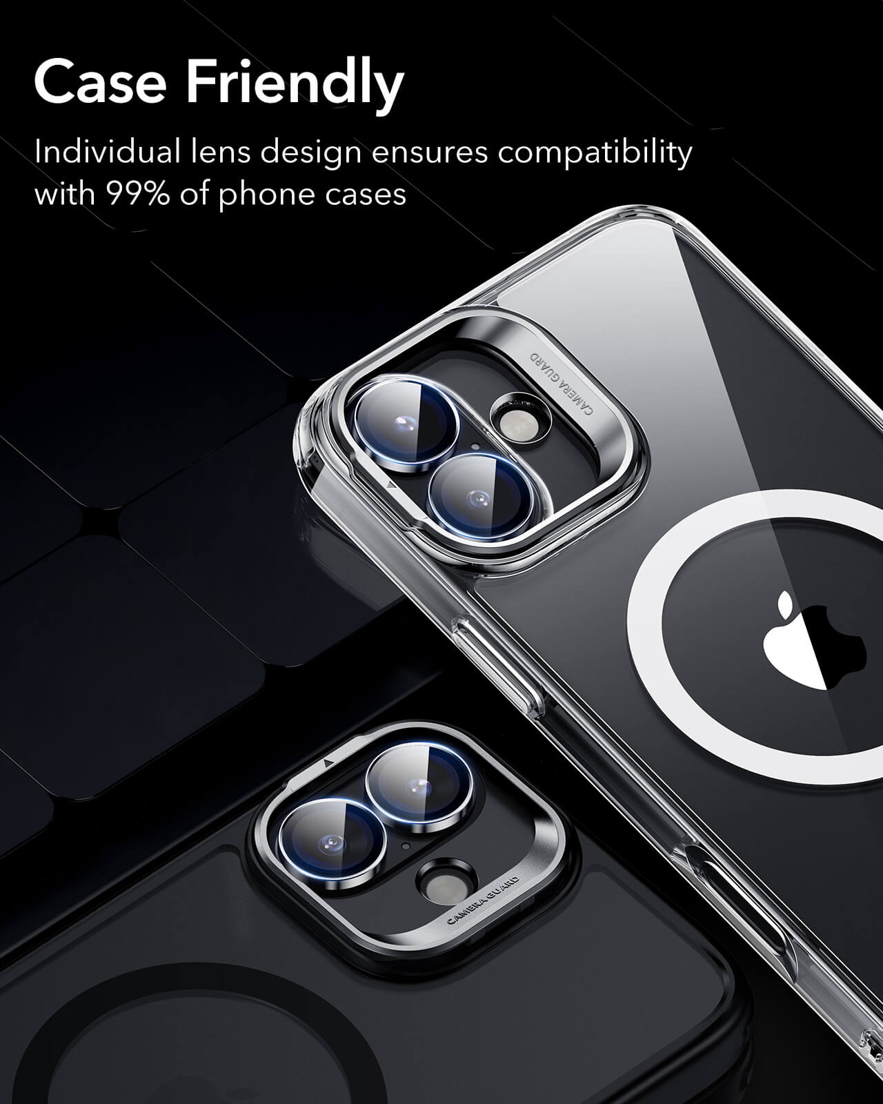 (2-Pack) ESR Armorite Tempered Glass Camera Lens Black iPhone 16 /16 Plus ΠΡΟΣΤΑΣΙΑ ΟΘΟΝΗΣ ESR (2-Pack) ESR Armorite Tempered Glass Camera Lens Black iPhone 16 /16 Plus - Image 7