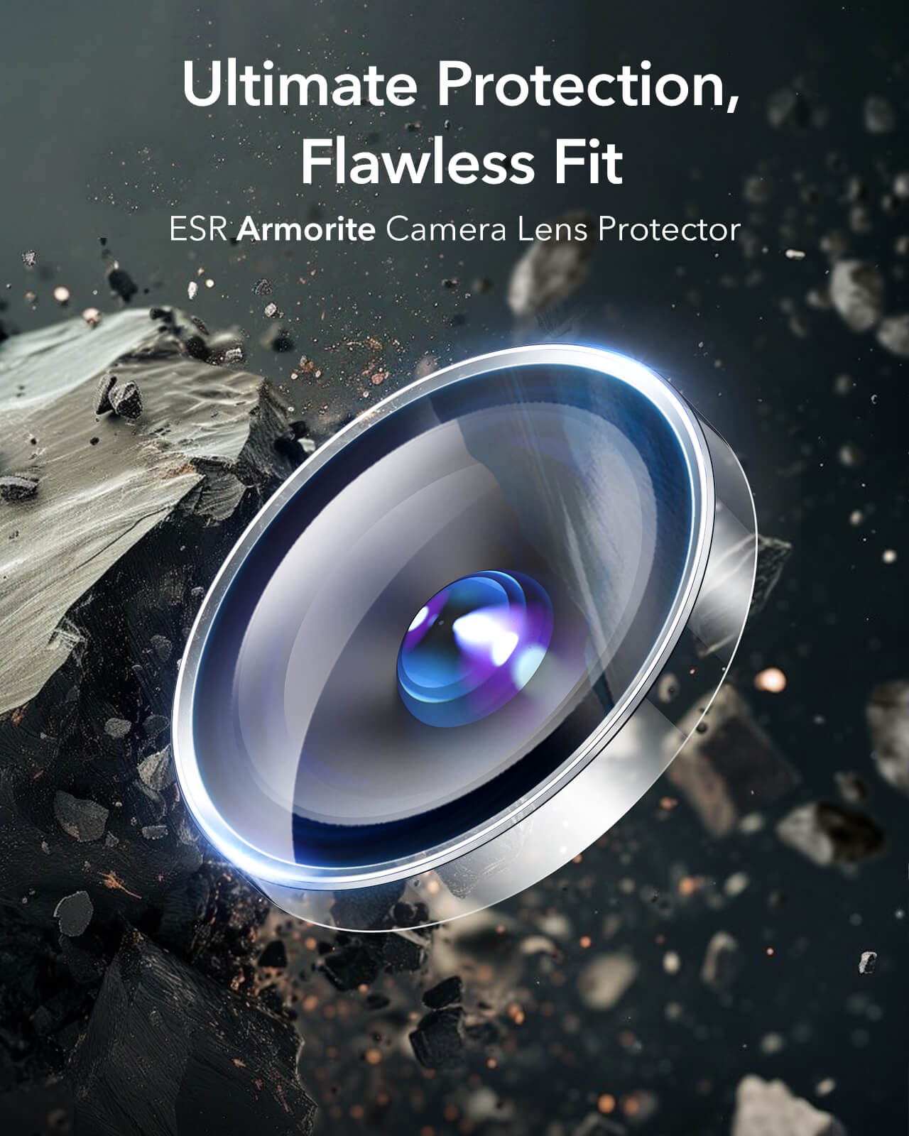 ESR Armorite Tempered Glass Camera Lens Clear iPhone 16 /16 Plus ΠΡΟΣΤΑΣΙΑ ΟΘΟΝΗΣ ESR ESR Armorite Tempered Glass Camera Lens Clear iPhone 16 /16 Plus - Image 3