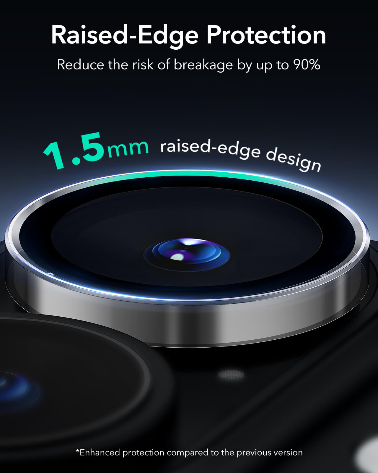 ESR Armorite Tempered Glass Camera Lens Clear iPhone 16 /16 Plus ΠΡΟΣΤΑΣΙΑ ΟΘΟΝΗΣ ESR ESR Armorite Tempered Glass Camera Lens Clear iPhone 16 /16 Plus - Image 2