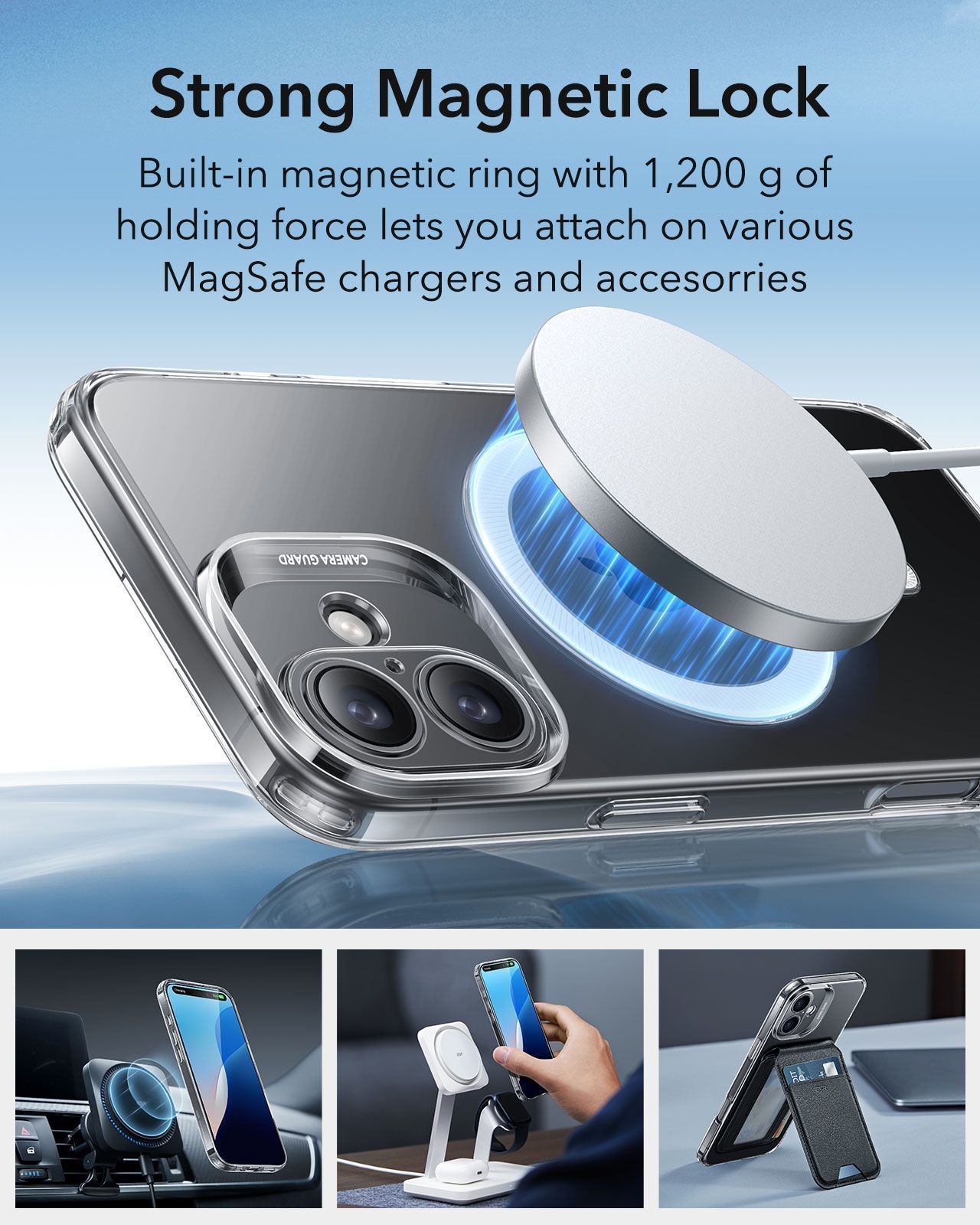 Θήκη ESR Zero HaloLock MagSafe Clear iPhone 16 Plus ΘΗΚΕΣ ESR Θήκη ESR Zero HaloLock MagSafe Clear iPhone 16 Plus - Image 7