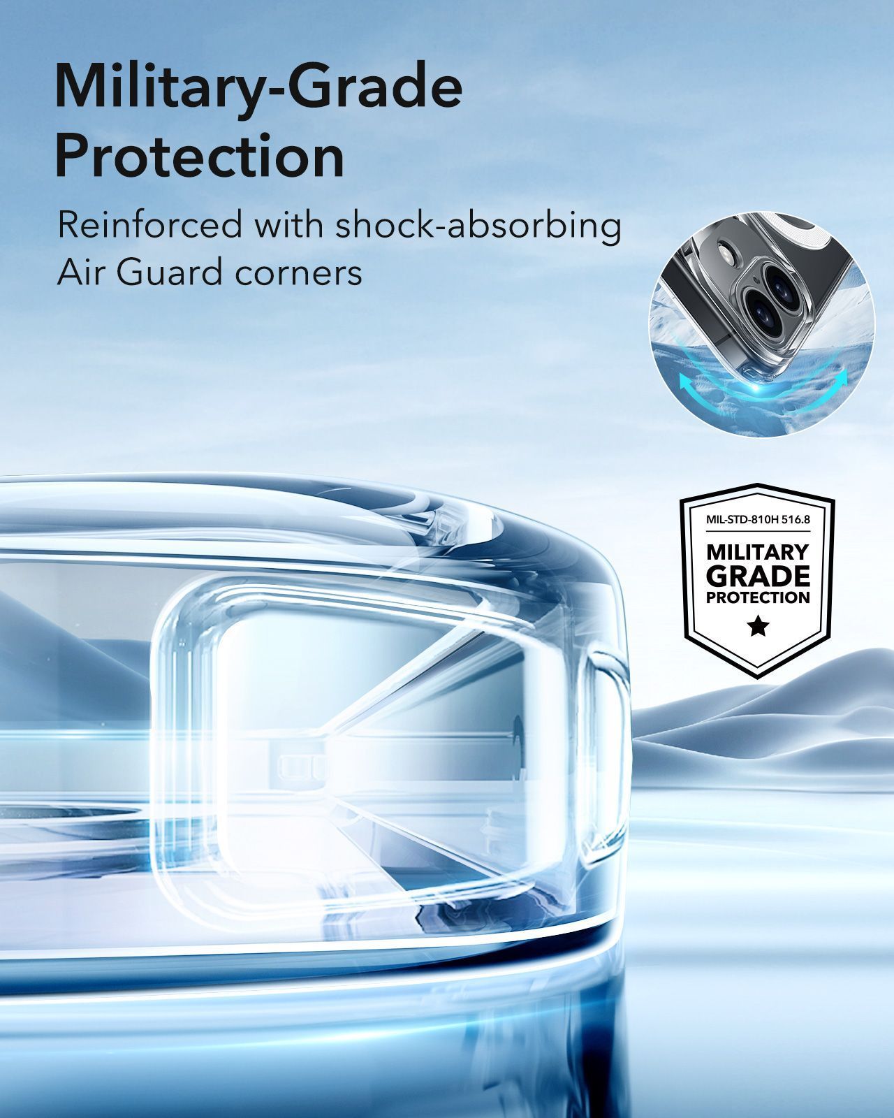 Θήκη ESR Zero HaloLock MagSafe Clear iPhone 16 Plus ΘΗΚΕΣ ESR Θήκη ESR Zero HaloLock MagSafe Clear iPhone 16 Plus - Image 2