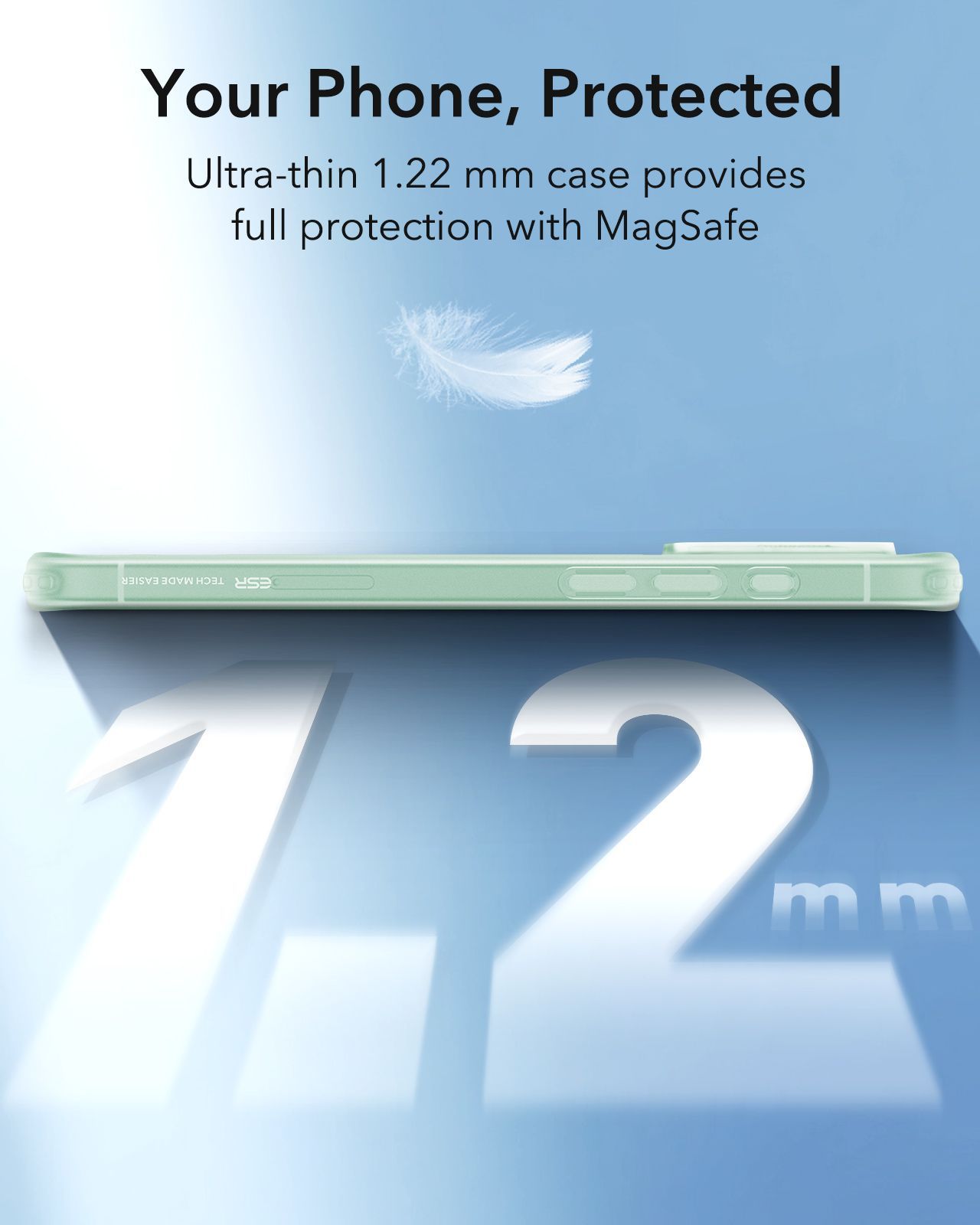 Θήκη ESR Zero HaloLock MagSafe Frosted Green iPhone 16 ΘΗΚΕΣ ESR Θήκη ESR Zero HaloLock MagSafe Frosted Green iPhone 16 - Image 6