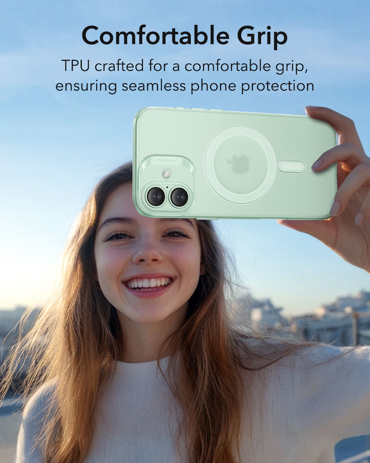 Θήκη ESR Zero HaloLock MagSafe Frosted Green iPhone 16 ΘΗΚΕΣ ESR Θήκη ESR Zero HaloLock MagSafe Frosted Green iPhone 16 - Image 5