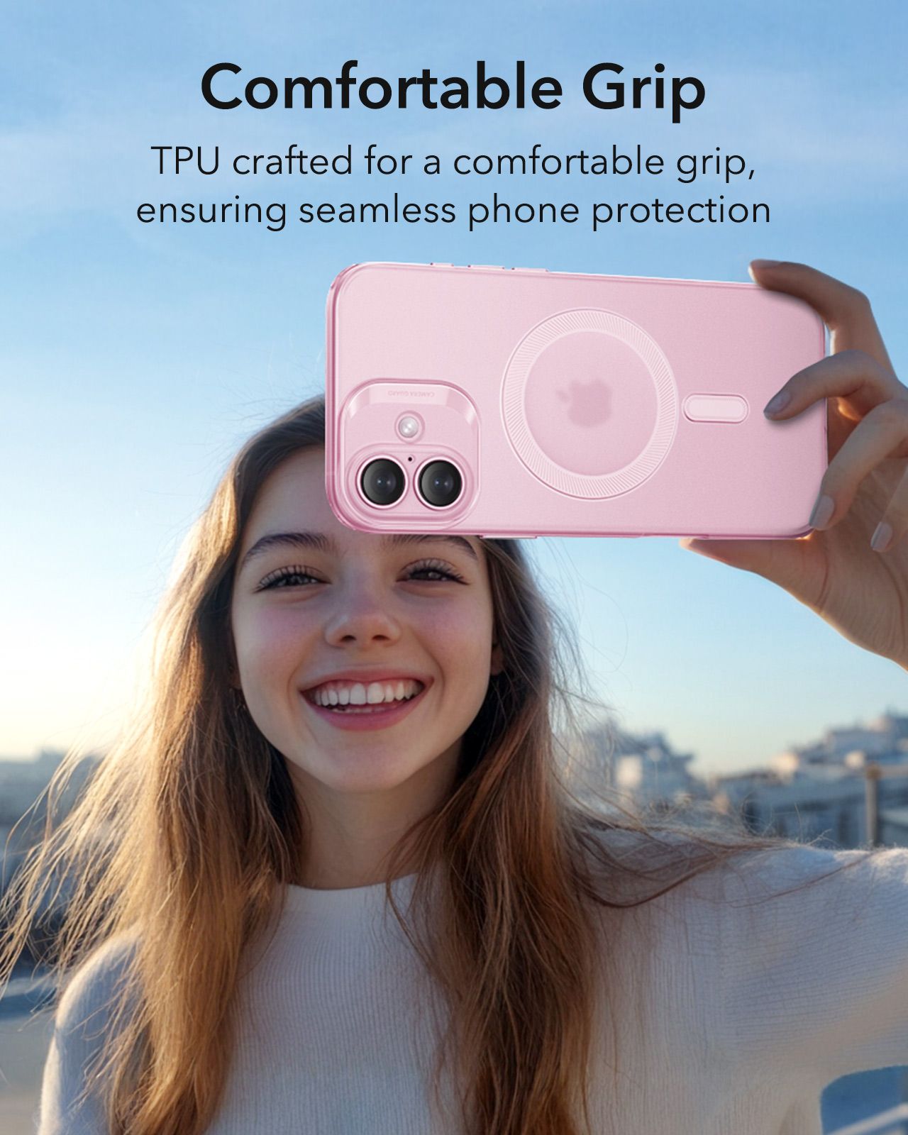Θήκη ESR Zero HaloLock MagSafe Frosted Pink iPhone 16 ΘΗΚΕΣ ESR Θήκη ESR Zero HaloLock MagSafe Frosted Pink iPhone 16 - Image 6