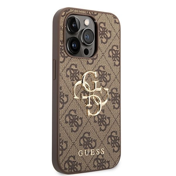 Θήκη Guess 4G Metal Logo Brown iPhone 15 Pro Max ΘΗΚΕΣ Guess Θήκη Guess 4G Metal Logo Brown iPhone 15 Pro Max - Image 5