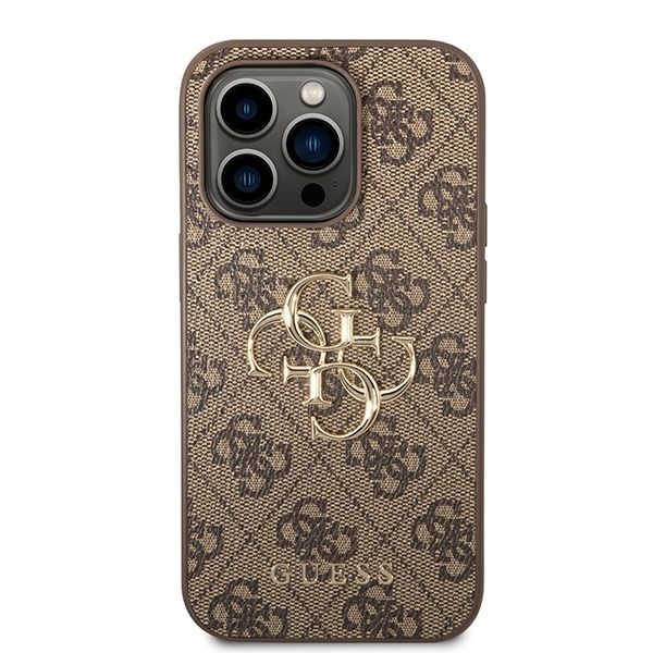 Θήκη Guess 4G Metal Logo Brown iPhone 15 Pro Max ΘΗΚΕΣ Guess Θήκη Guess 4G Metal Logo Brown iPhone 15 Pro Max - Image 4