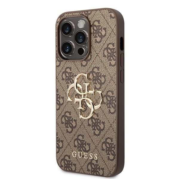 Θήκη Guess 4G Metal Logo Brown iPhone 15 Pro Max ΘΗΚΕΣ Guess Θήκη Guess 4G Metal Logo Brown iPhone 15 Pro Max - Image 3
