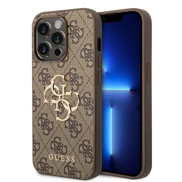 Θήκη Guess 4G Metal Logo Brown iPhone 15 Pro Max ΘΗΚΕΣ Guess Θήκη Guess 4G Metal Logo Brown iPhone 15 Pro Max